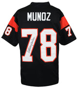 Anthony Munoz Signed Black Throwback Custom Jersey