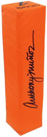 Anthony Munoz Signed Orange Endzone Football Pylon