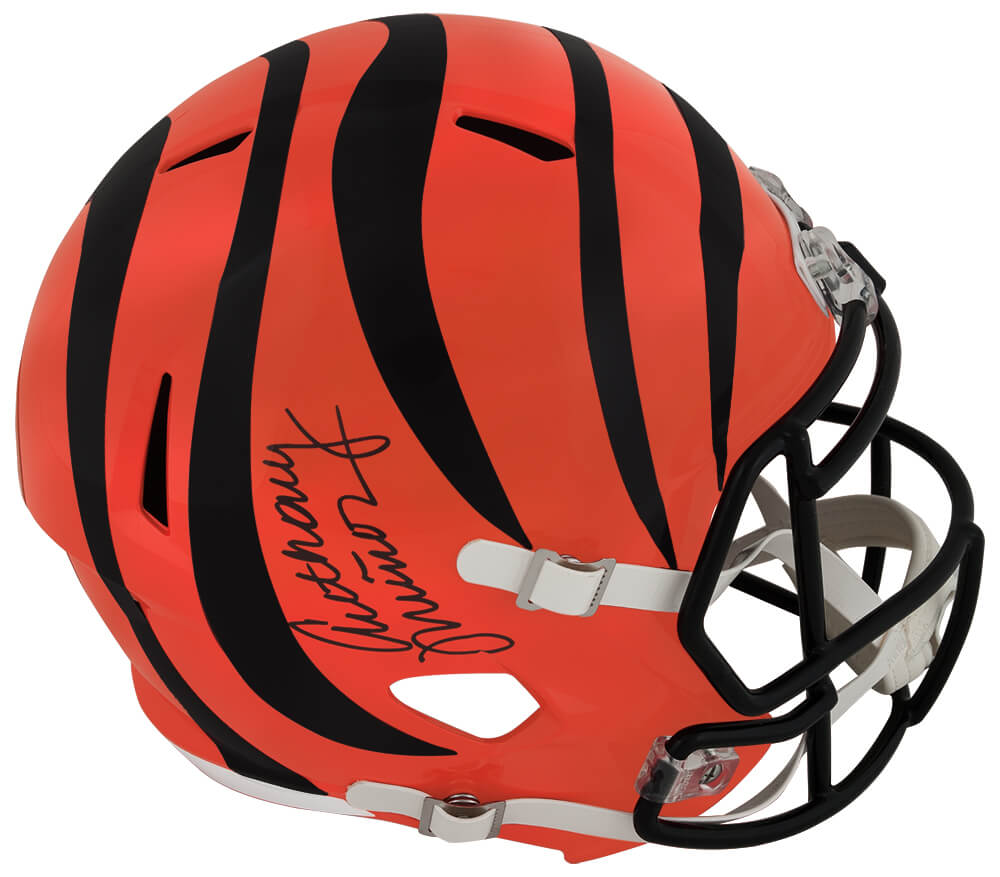 Anthony Munoz Signed Bengals Riddell Full Size Speed Replica Helmet