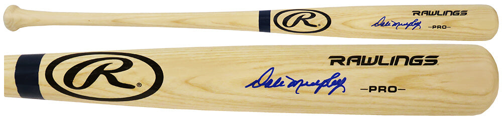 Dale Murphy Signed Rawlings Pro Blonde Blue Ring Baseball Bat