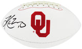 Kyler Murray Signed Oklahoma Sooners Rawlings White Logo Football (Beckett)