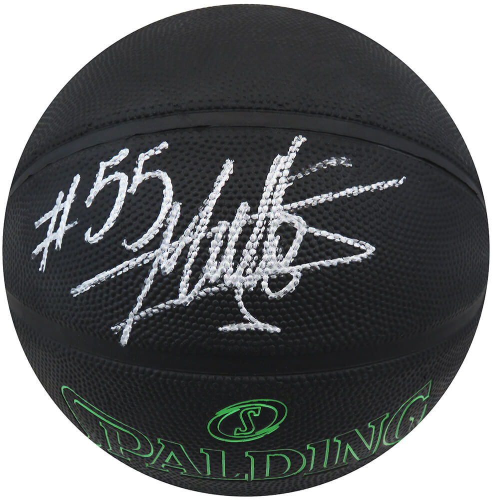 Dikembe Mutombo Signed Spalding Phantom Black NBA Basketball