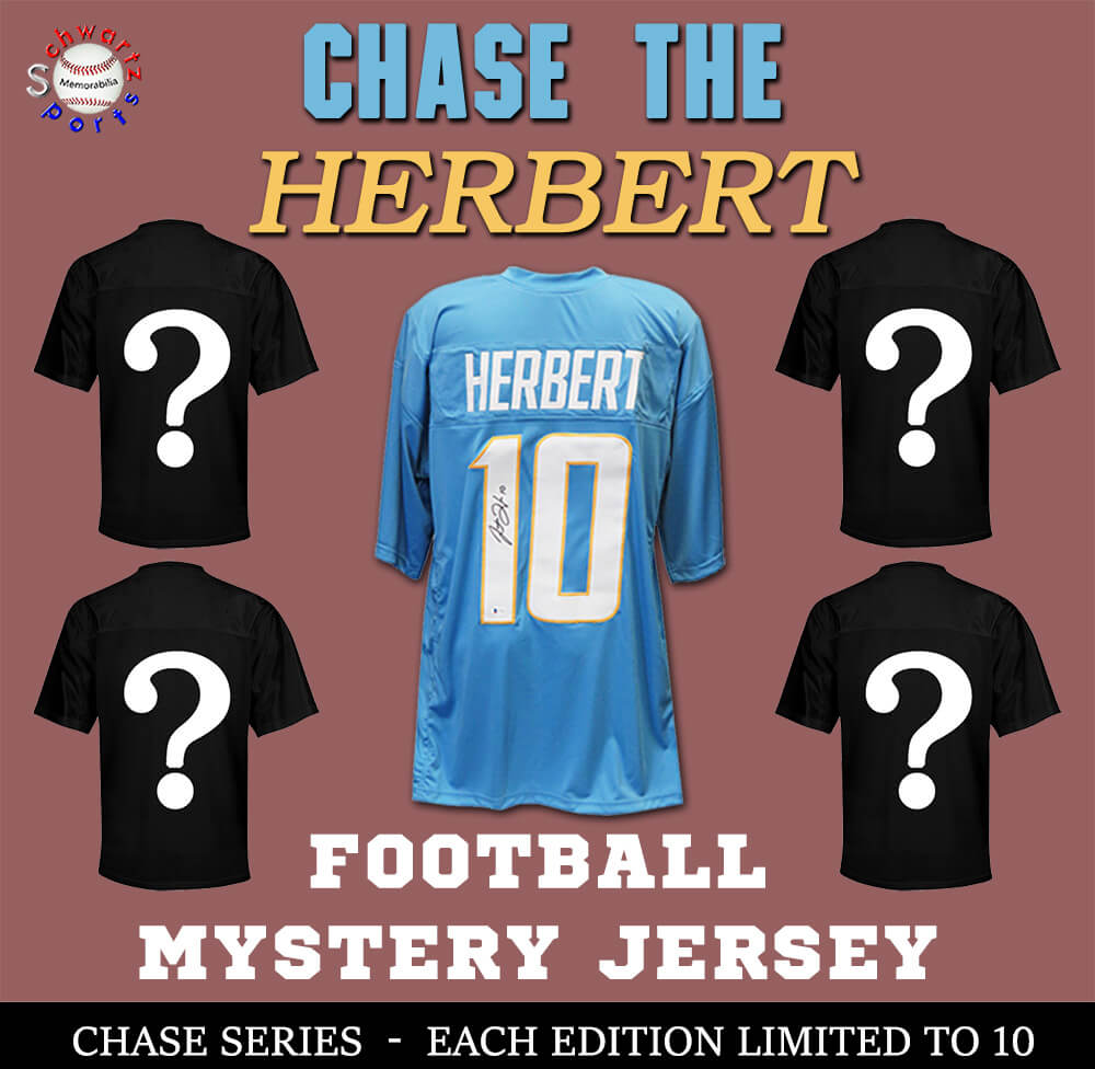 Chase Series 1 Signed Football Jersey Mystery- CHASE THE JUSTIN HERBERT Edition