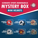 Schwartz Sports Football Superstar Signed Mystery Mini Helmet - Series 43 - (Limited to 75)