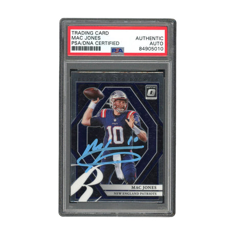 Mac Jones Signed Authentic PSA/DNA Panini RC New England Patriots NFL