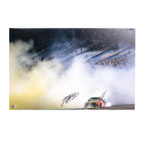 Martin Truex Jr. Signed 2017 NASCAR Cup Championship Celebration Burnout 20x32 Gallery Wrapped Photo on SpeedCanvas (PA)