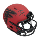 Bijan Robinson Autographed Rave Mini Helmet - BAS