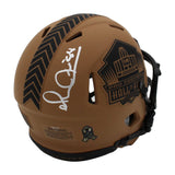 Michael "Playmaker" Irvin Autographed Hall Of Fame Salute To Service Mini Helmet