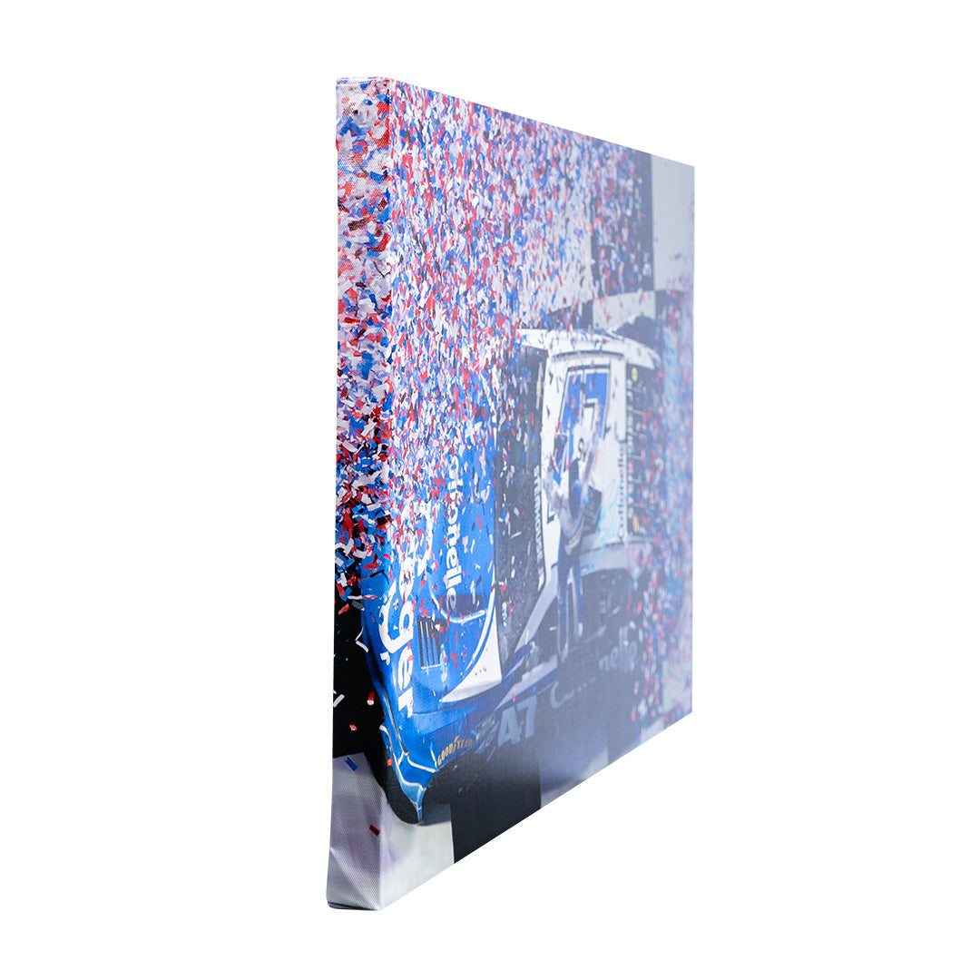 Ricky Stenhouse Jr. Signed 2023 Daytona 500 Win 20x30 Canvas with Confetti