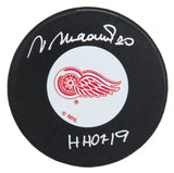 Vaclav Nedomansky Signed Detroit Red Wings Logo Hockey Puck w/HHOF'19