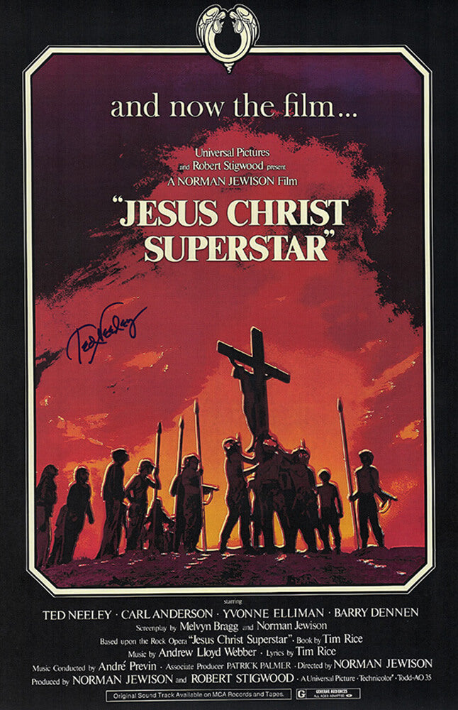 Ted Neeley Signed Jesus Christ Superstar 11x17 Movie Poster