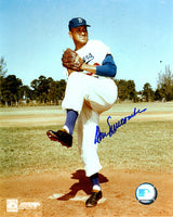 Don Newcombe Signed Dodgers Pitching Pose 8x10 Photo