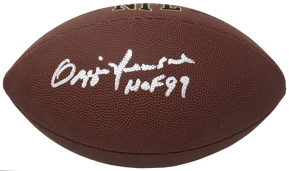 Ozzie Newsome Signed Wilson Super Grip Full Size NFL Football w/HOF'99