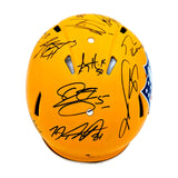 Riddell Full Size Helmet Signed by 14 NFL Stars Tua Kittle Bret Michaels COA