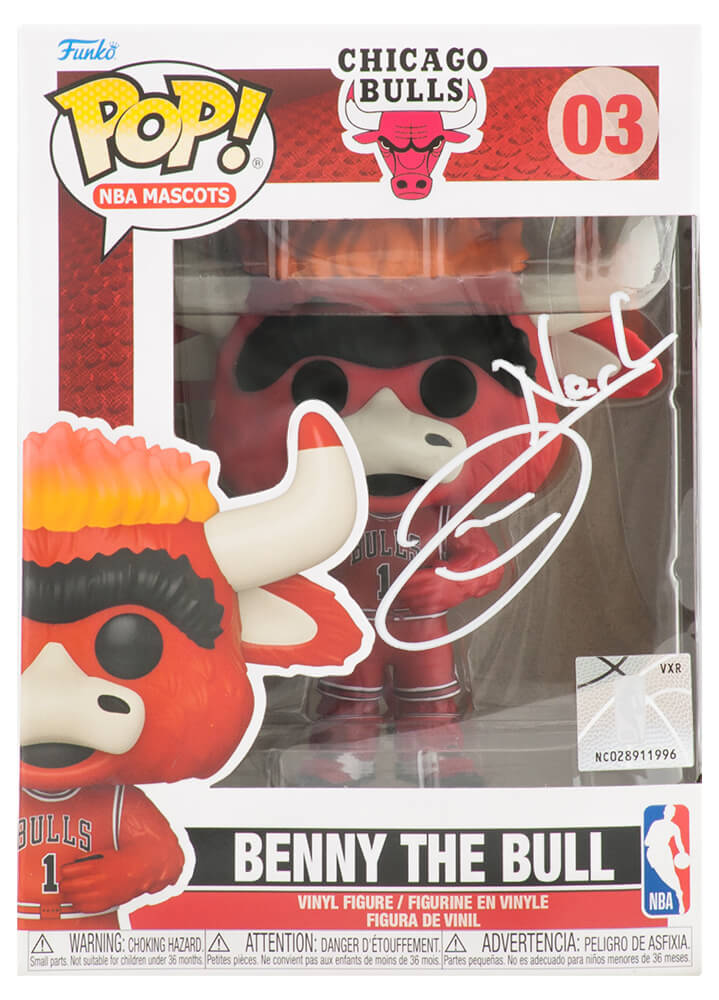 Joakim Noah Signed Chicago Bulls Benny The Bull Mascot Funko Pop Doll #3