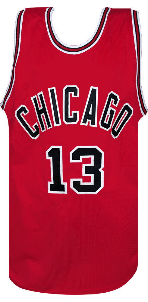 Joakim Noah Signed Red Custom Basketball Jersey