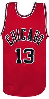 Joakim Noah Signed Red Custom Basketball Jersey