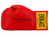 Michael 'Second To' Nunn Signed Everlast Red Full Size Boxing Glove w/HOF 2025