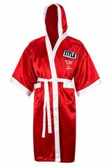 Michael Nunn Signed Title Red With White Trim Boxing Robe