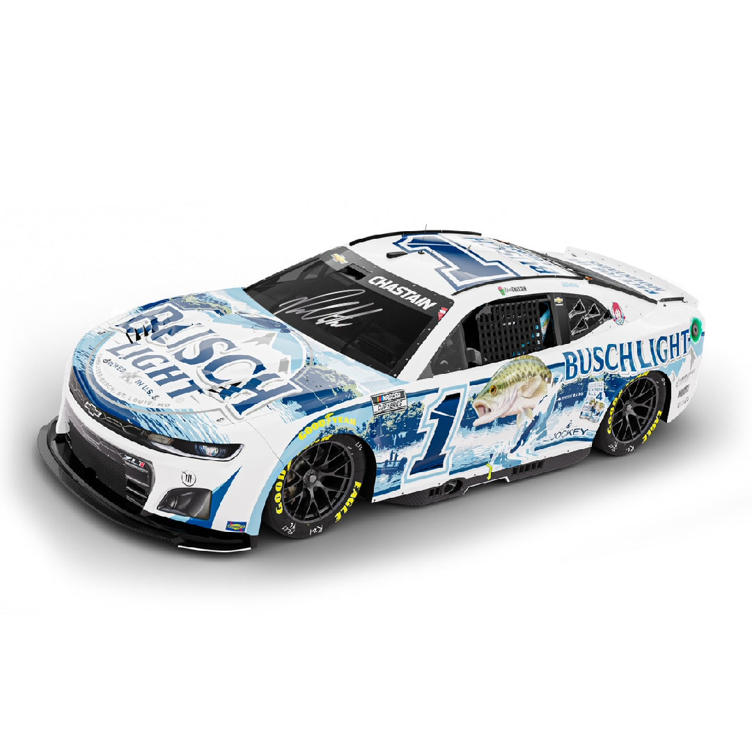 PRE-ORDER Ross Chastain Signed 2024 Busch Light Fishing 1:24 Diecast Car (PA)