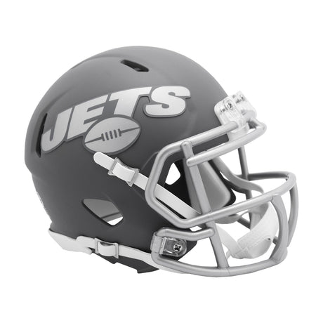 New York Jets SLATE Mini Football Helmet Riddell NFL