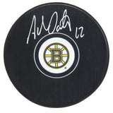 Adam Oates Signed Boston Bruins Logo Hockey Puck