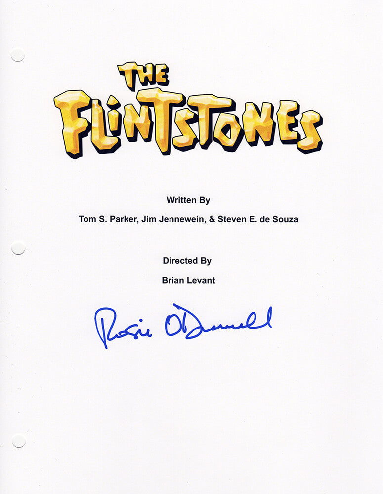 Rosie O'Donnell Signed The Flintstones Movie Script Cover Page