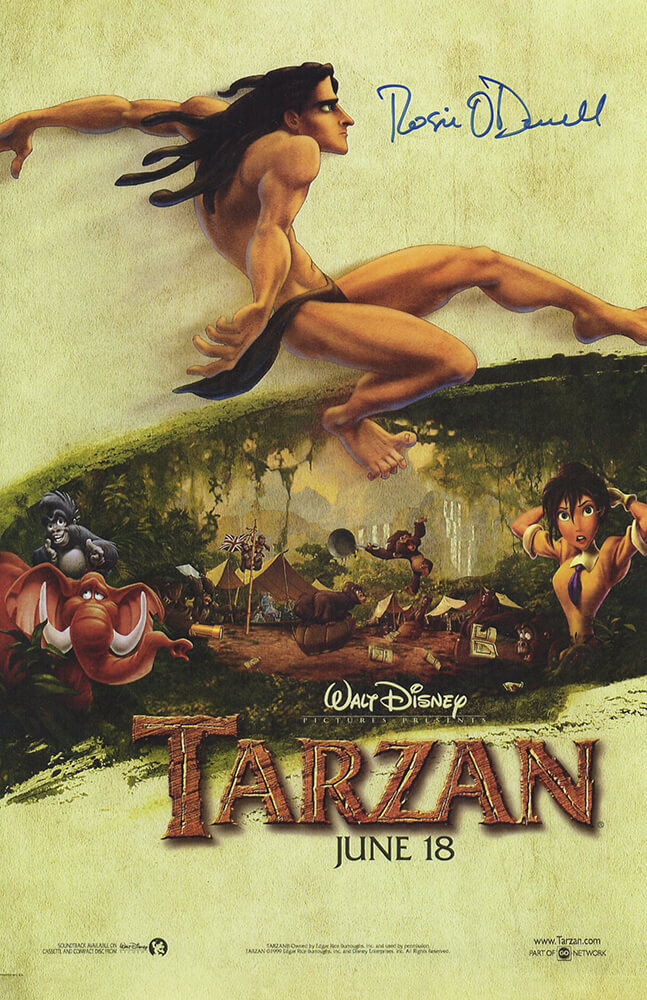 Rosie O'Donnell Signed Tarzan 11x17 Movie Poster