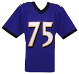 Jonathan Ogden Signed Purple Custom Football Jersey w/HOF'13