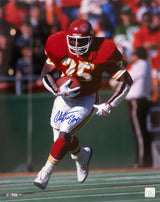 Christian Okoye Signed Kansas City Chiefs Action 16x20 Photo