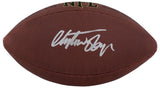 Christian Okoye Signed Wilson Super Grip Full Size NFL Football