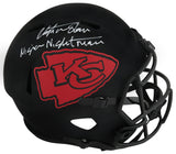Christian Okoye Signed Kansas City Chiefs Eclipse Riddell Full Size Speed Replica Helmet w/Nigerian Nightmare