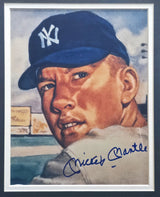 Mickey Mantle Autographed Framed 1953 Topps 8x10 Photo New York Yankees JSA #ZZ32212