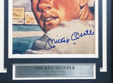 Mickey Mantle Autographed Framed 1953 Topps 8x10 Photo New York Yankees JSA #ZZ32212