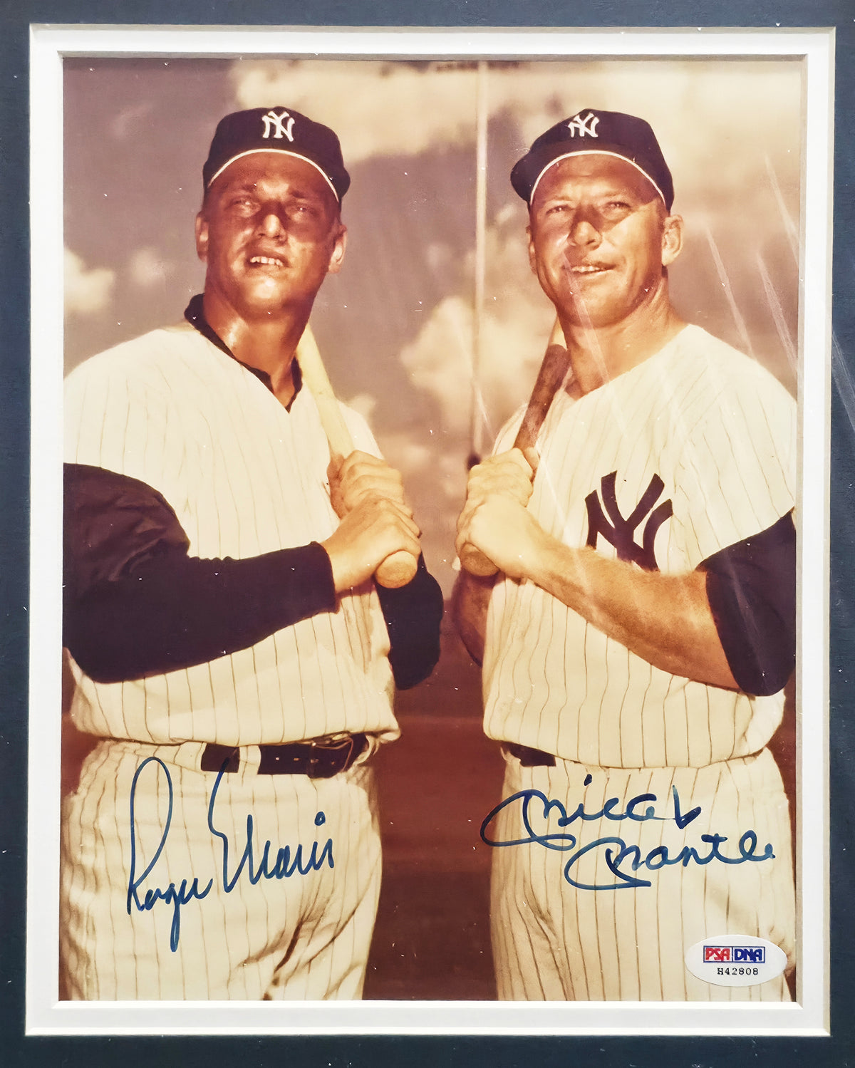 Mickey Mantle & Roger Maris Autographed Framed 8x10 Photo New York Yankees PSA/DNA #H42808