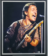 Bruce Springsteen Autographed Framed 16x20 Photo The Boss Beckett BAS #AE11283