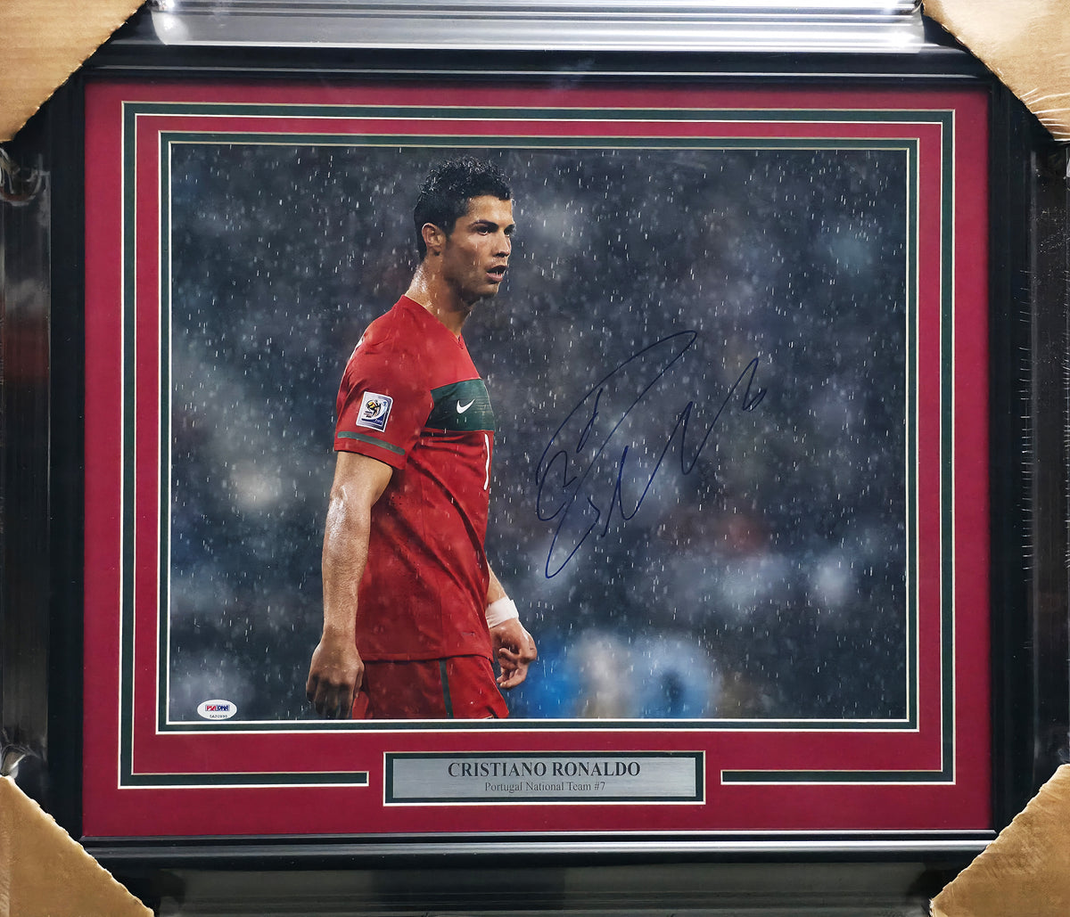 Cristiano Ronaldo Autographed Framed 16x20 Photo Portugal PSA/DNA #5A20995