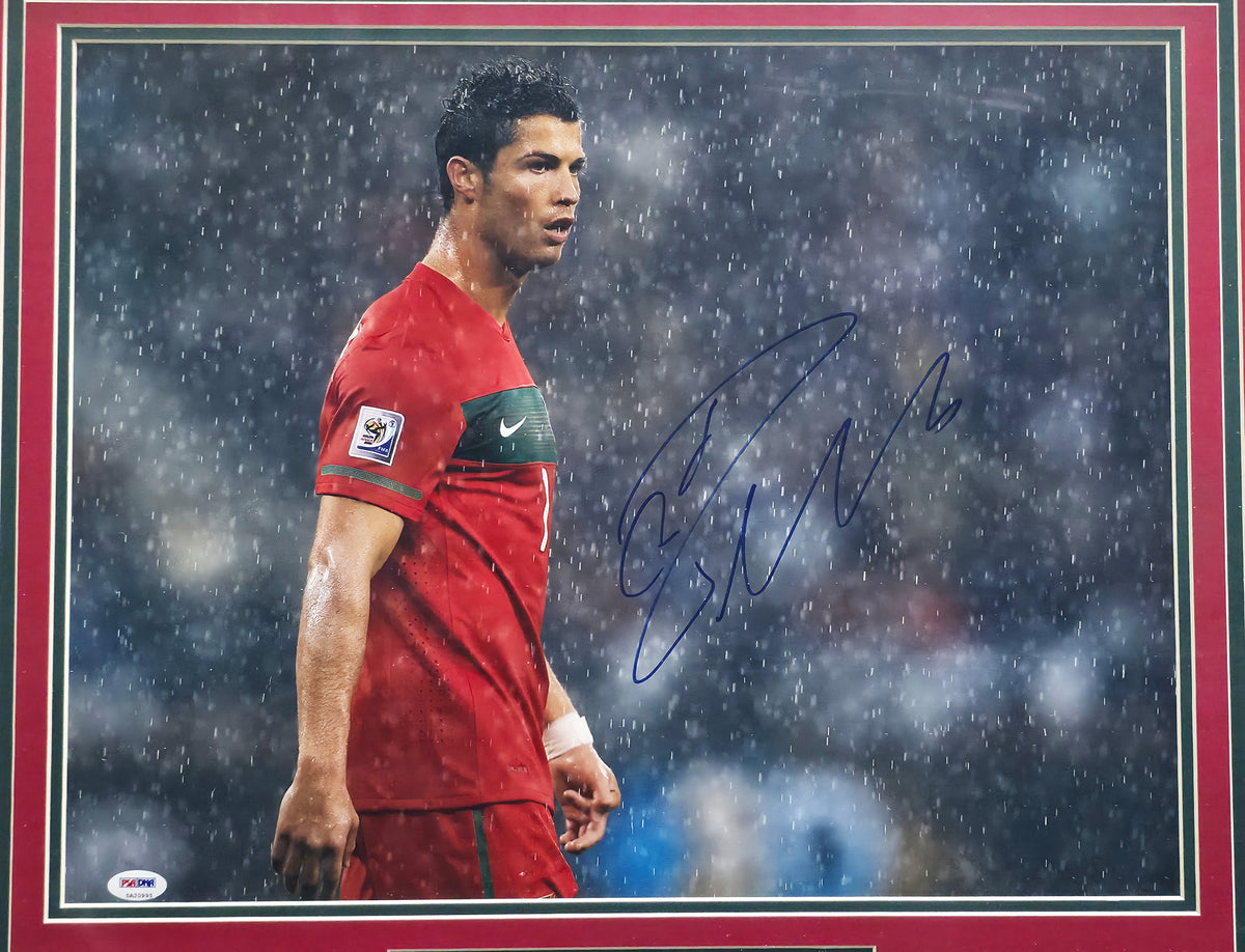 Cristiano Ronaldo Autographed Framed 16x20 Photo Portugal PSA/DNA #5A20995