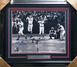 Carlton Fisk Autographed Framed 16x20 Photo Boston Red Sox "75 WS-Gm6 HR" PSA/DNA #S92715