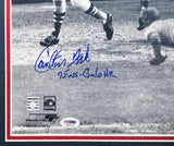 Carlton Fisk Autographed Framed 16x20 Photo Boston Red Sox "75 WS-Gm6 HR" PSA/DNA #S92715
