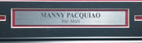Manny Pacquiao Autographed Framed 16x20 Photo Beckett BAS Witness #4W629995