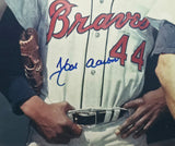 Hank Aaron & Eddie Mathews Autographed Framed 16x20 Photo Atlanta Braves Beckett BAS #AG020304
