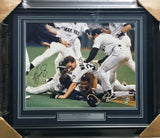Ken Griffey Jr. Autographed Framed 16x20 Photo Seattle Mariners The Dogpile Beckett BAS QR #BA78429