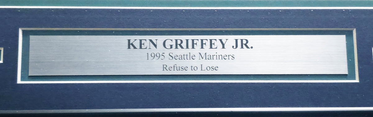 Ken Griffey Jr. Autographed Framed 16x20 Photo Seattle Mariners The Dogpile Beckett BAS QR #BA78429