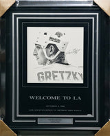 Wayne Gretzky Autographed Framed 18x24 Lithograph Photo Los Angeles Kings UDA Holo #UDD23237