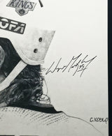 Wayne Gretzky Autographed Framed 18x24 Lithograph Photo Los Angeles Kings UDA Holo #UDD23237