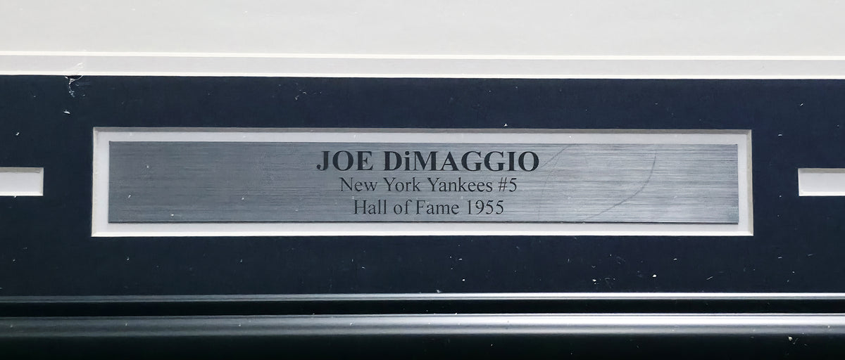 Joe DiMaggio Autographed Framed 20x24 Lithograph Photo New York Yankees 56th Consecutive Hit Game #602/1000 PSA/DNA #AE03845