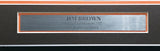 Cleveland Browns Jim Brown Autographed Framed Brown Jersey "HOF 71" JSA #W151168