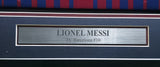 FC Barcelona Lionel Messi Autographed Framed Blue & Red Jersey Beckett BAS Witness #2W114085