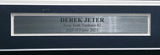New York Yankees Derek Jeter Autographed Framed White Nike 2020 Hall of Fame Patch Jersey Fanatics Holo #GL68115672